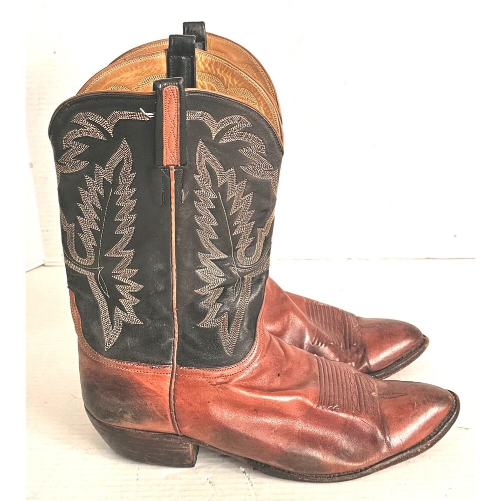 Lucchese Classics Handmade Men's Two-Tone Leather Western Cowboy Boots Size:13 D